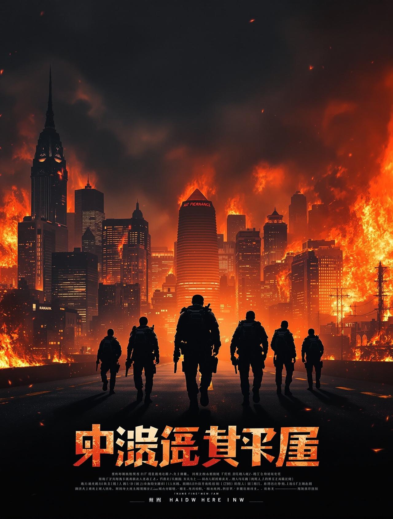 雪花影院出品动作片《破晓行动》官方海报